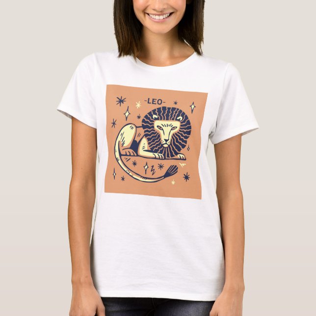 T-shirt Leo Lion Horoscope (Devant)