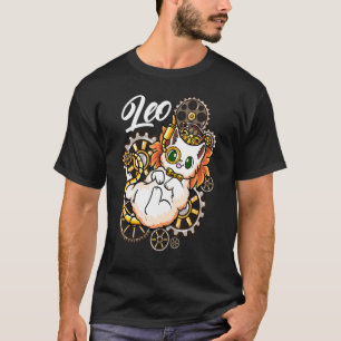 T-shirt Leo Steampunk Inspiré Lion Lien De Steampunk Lion