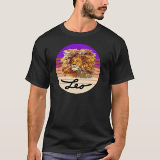 T-shirt LEO THE LION, Panneau d'astrologie, Symbol