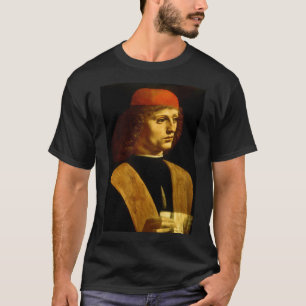 T-shirt Leonardo Da Vinci Portrait D'Un