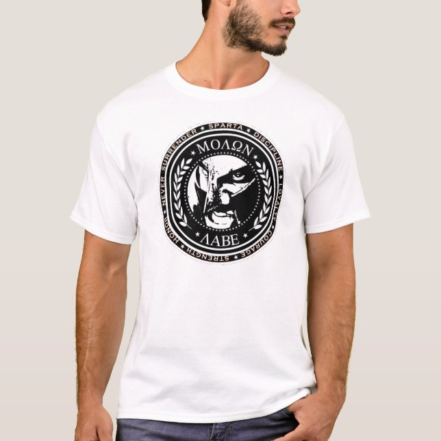 T-SHIRT LEONIDAS MOLON LAVE (Devant)