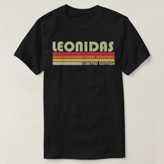 T-shirt LEONIDAS Poison Nom Personnalized Funny Retro Vint (Design devant)