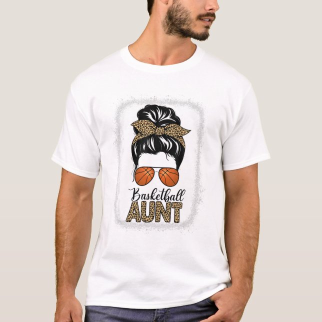 T-shirt Léopard à vie de la tante de basket-ball (Devant)