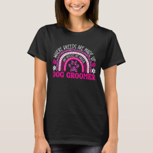 T-shirt Leopard Arc-en-ciel Groomer animal de compagnie St