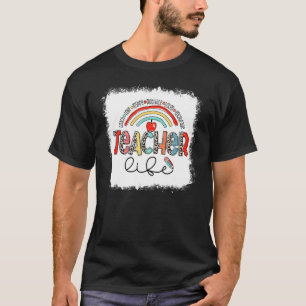 T-shirt Leopard blanchi Apprendre l'amour Inspirer la vie 