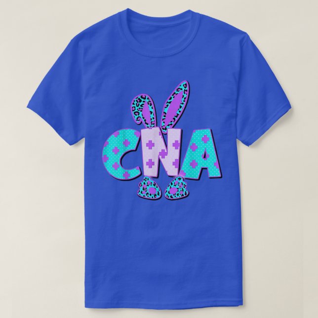 T-shirt Leopard Bunny CNA Joyeux Pâques Jour Funny Bunny C (Design devant)