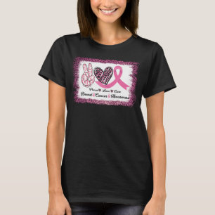 T-shirt ?Léopard cancer du sein paix amour espoir survivan