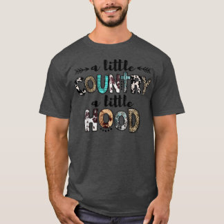 T-shirt Leopard Cowgirl A Little Country Little Hood Weste