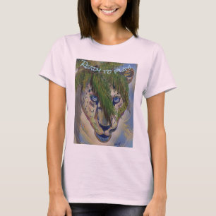 T-shirt Leopard Dans La Jungle Prêt À Jouer...Editable