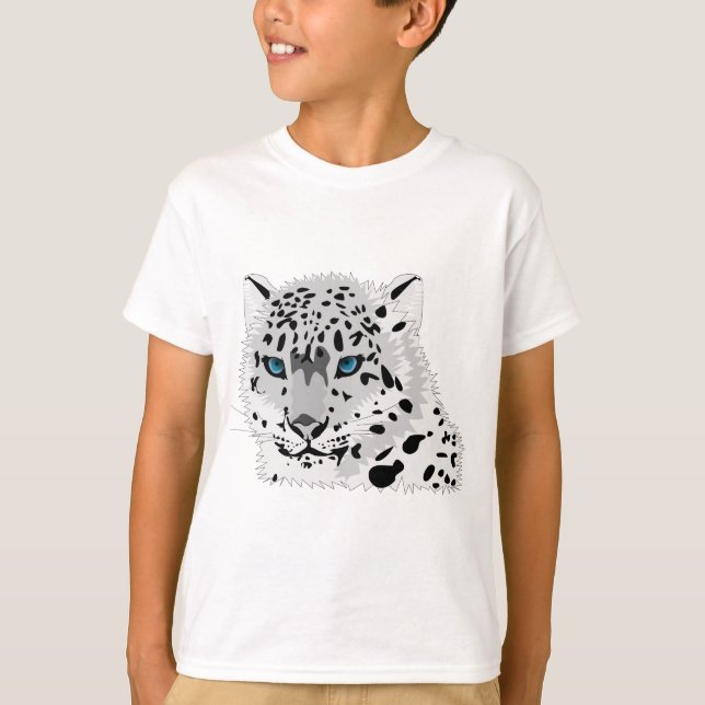 T-shirt Léopard de neige (Devant)