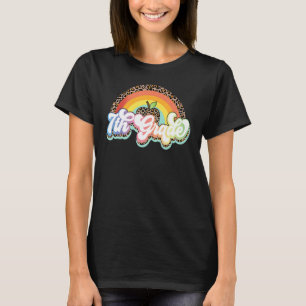 T-shirt Leopard enseignant de septième année Rainbow 7e an