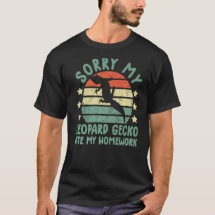 T-shirt léopard gecko gecko pour filles lézard