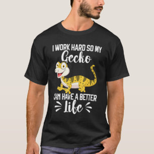 T-shirt Leopard Gecko Reptile Cute Lizard Pet Gecko Keepe