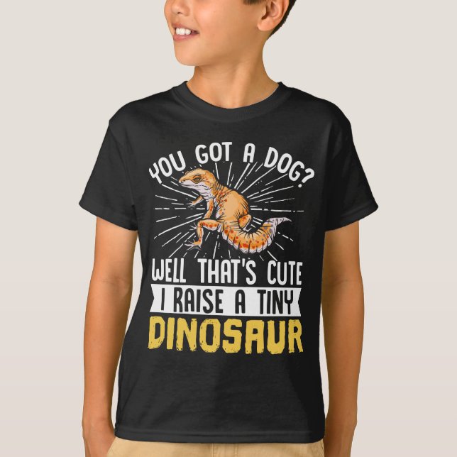 T-shirt Leopard Gecko Tu As Un Chien ? Eh Bien, C'Est Mign (Devant)