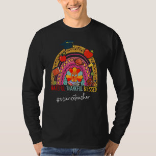 T-shirt Leopard Grateful professeur de science Rainbow