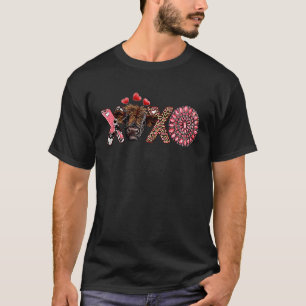 T-shirt Leopard Highland Vache Gemstone Chargement D'Amour