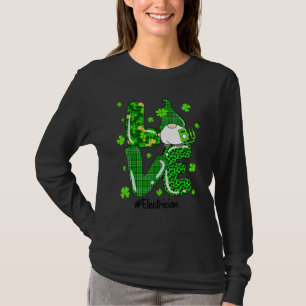 T-shirt Leopard Irlandais Green Plaid Electrician Gnome St