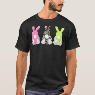 T-shirt Leopard Lapin de Pâques Trio Joli Jour de Pâques T