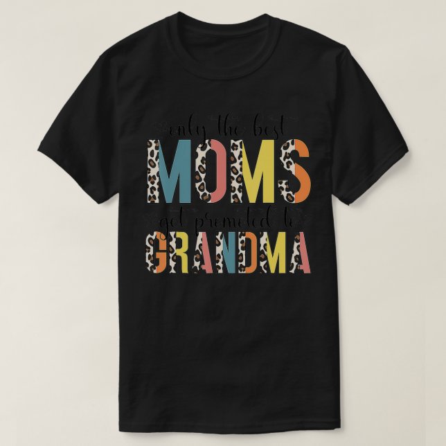 T-shirt Leopard Motif Seulement Les Meilleures Moms Sont P (Design devant)