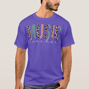 T-shirt Leopard Musique Mouret De Professeur Retour À L'Éc