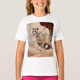 T-shirt léopard nébuleux image nature faune exotique
