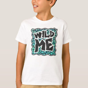 T-shirt Léopard noir et Turquoise