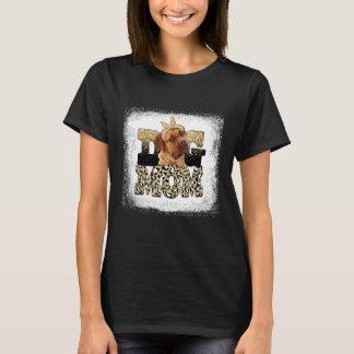 T-shirt Léopard Occidental Dogue De Bordeaux Fête des mère