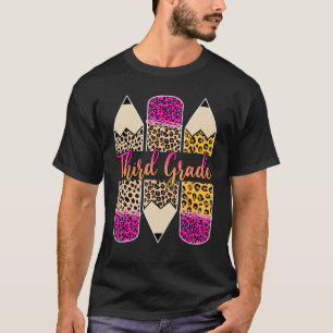 T-shirt Leopard Pencil, Enseignant De Troisième Année De R