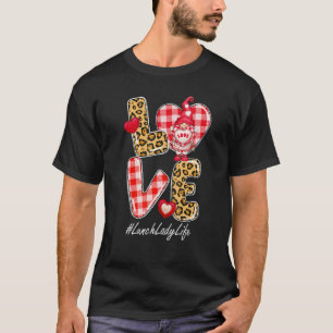T-shirt Léopard Plaid Hearve Love Déjeuner Lady Gnome Vale