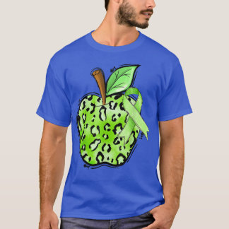 T-shirt Leopard Pomme Cérébrale Sensibilisation Palsy Ribb