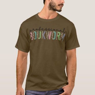 T-shirt Leopard Professional Bookworm drôle Lecteur de liv