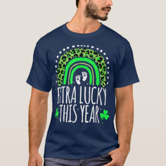 T-shirt Leopard Rainbow Jour de la Saint Patrick Grossesse