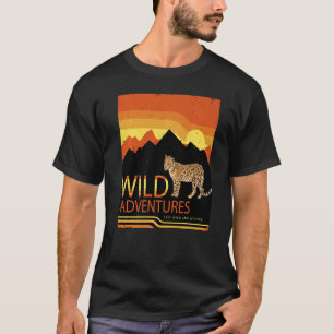 T-shirt Leopard safari savane Afrique sauvage chat aventur