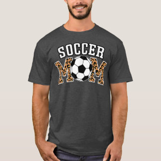 T-shirt Leopard Soccer Maman pour Maman Qui aime le footba