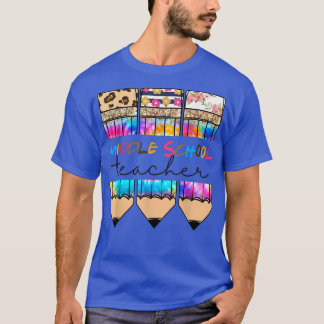 T-shirt Leopard Tie Dye Pencil Retour 