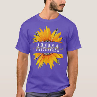 T-shirt Léopard Tournesol Amma Merci gracieux G