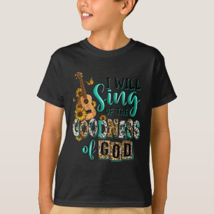 T-shirt Leopard Tournesol Christian Je Chanterai De Goodne