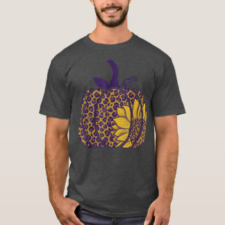 T-shirt Léopard Tournesol Citrouille Vêtements automne aut