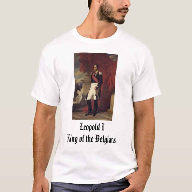T-shirt Leopold I, roi des Belges, Leopold IKing… (Devant)