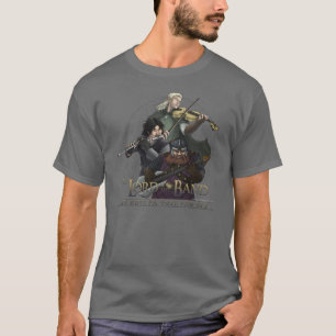 T-shirt L'épée, arc, diminuent la chemise foncée (l'ava