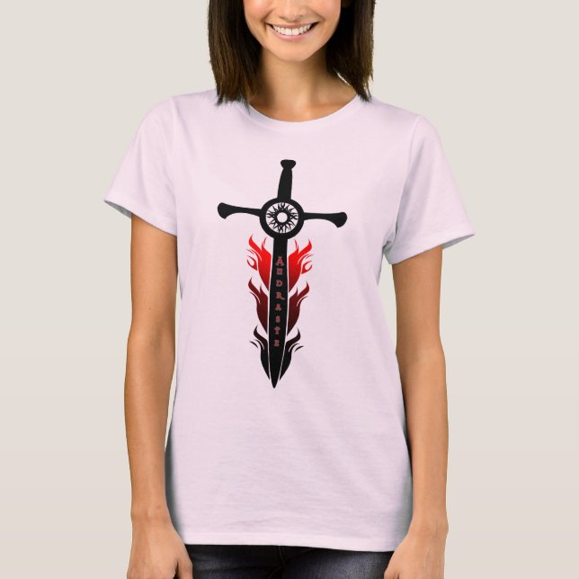T-shirt L'épée flamboyante d'Andraste (Devant)