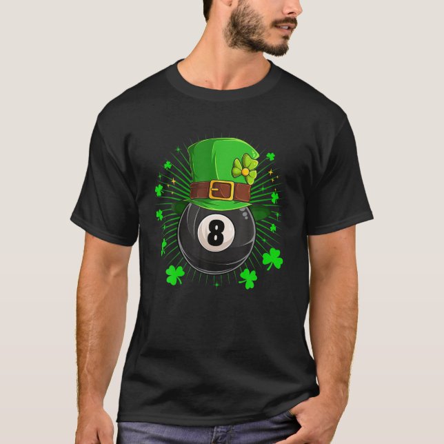 T-shirt Leprechaun Billiards Jour de la Saint Patrick Sham (Devant)