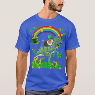T-shirt Leprechaun Guinea Pig Riding Tre Patrick's Day Ani