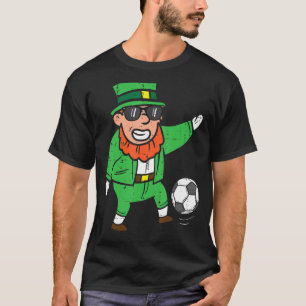 T-shirt Leprechaun Jouer Soccer Jour de la Saint Patrick H