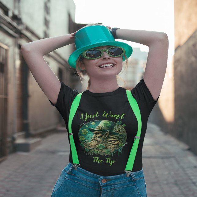 T-shirt Leprechaun Malicieux Savourer Une pinte (Créateur téléchargé)