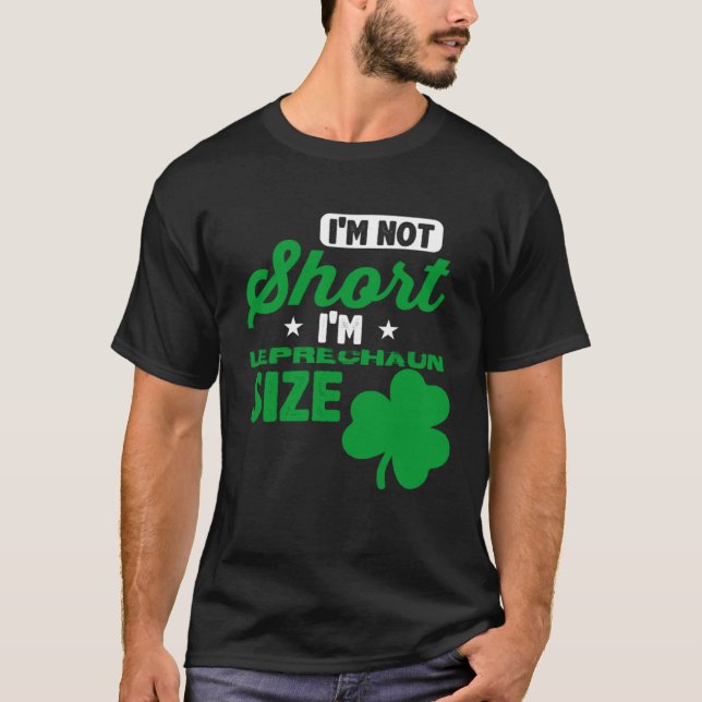 T-shirt Leprechaun Short Person St Patricks Day  Drinking  (Devant)