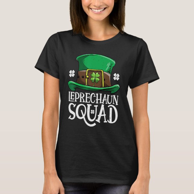 T-shirt Leprechaun Squad St Patricks Day Boys Kids Men Cos (Devant)