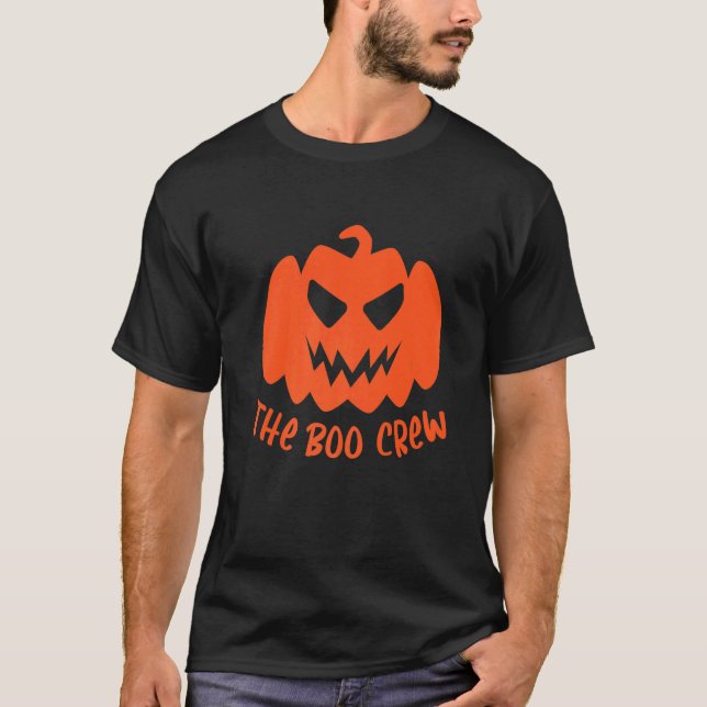 T-shirt L'équipage de Boo Lazy Costume d'Halloween Ghost S (Devant)