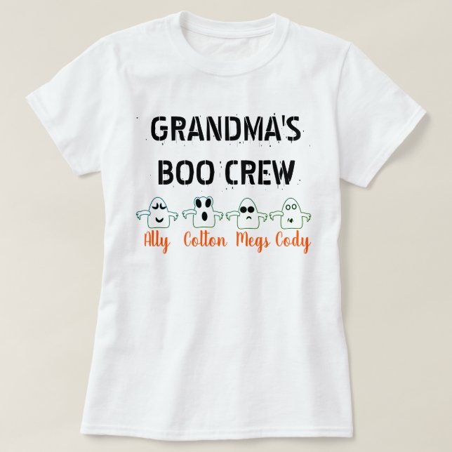 T-shirt L'équipage du Boo de grand-mère (Design devant)