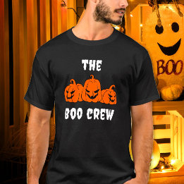 T-shirt L'équipe Boo Moderne Halloween Famille à assortir